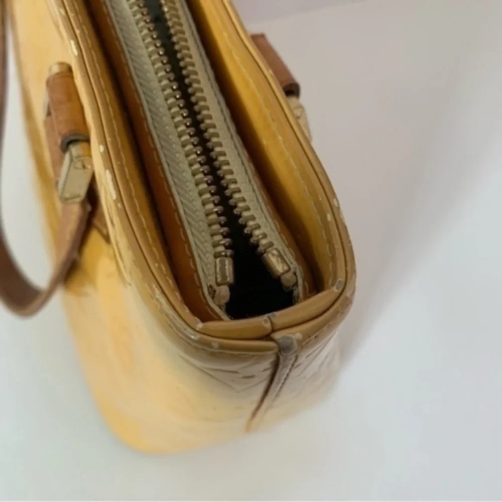 LOUIS VUITTON Houston Yellow Vernis Bag